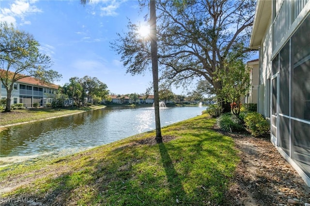 property view of water