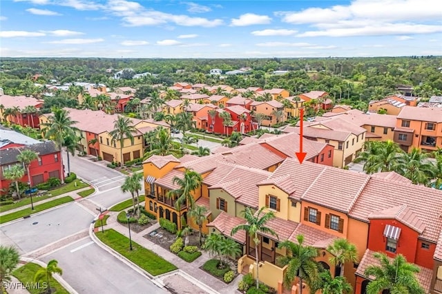 birds eye view of property featuring a residential view