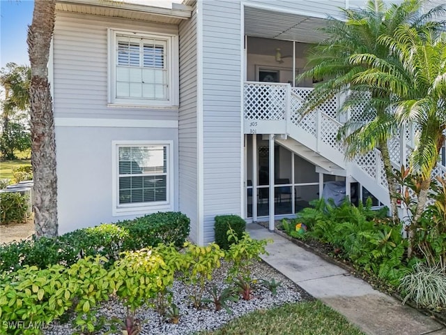15400 River Vista Dr Unit 301, North Fort Myers, FL 33917 - exterior space featuring a sunroom