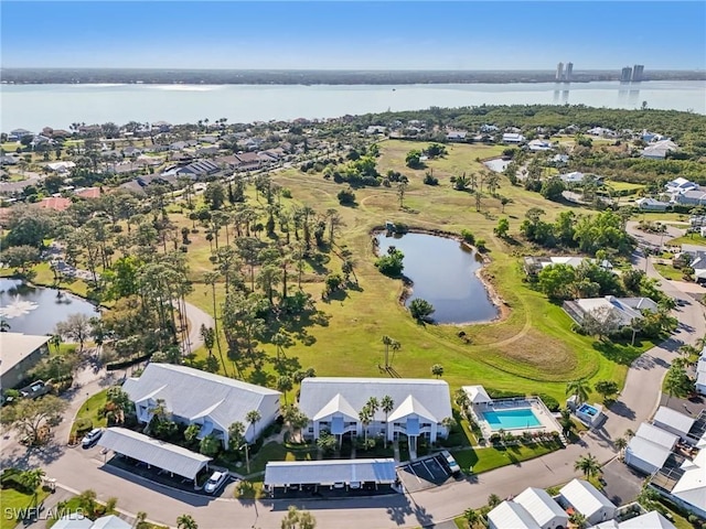 15400 River Vista Dr Unit 301, North Fort Myers, FL 33917 - aerial view featuring a residential view and a water view