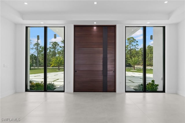view of doorway to outside