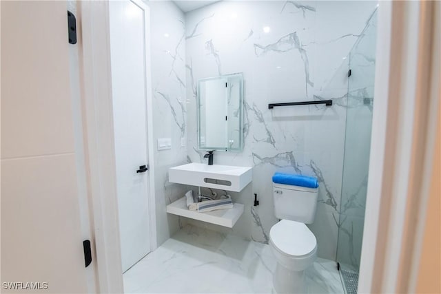 bathroom with sink and toilet