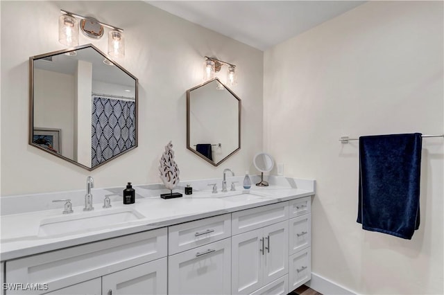 bathroom featuring vanity