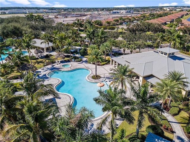 view of pool with a patio