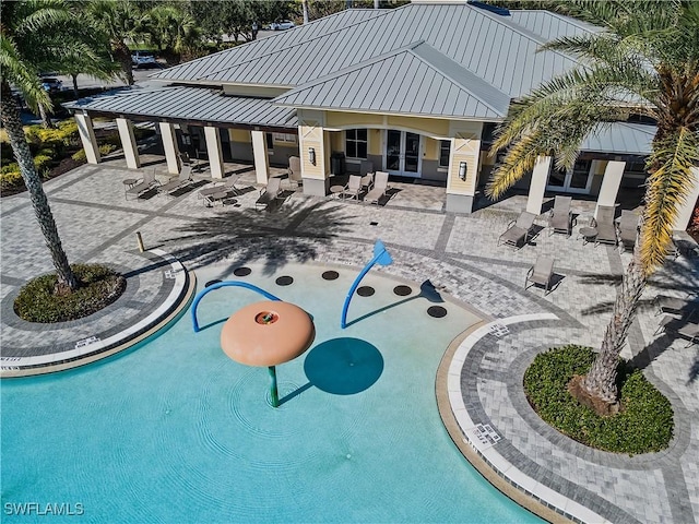 view of pool with a patio area