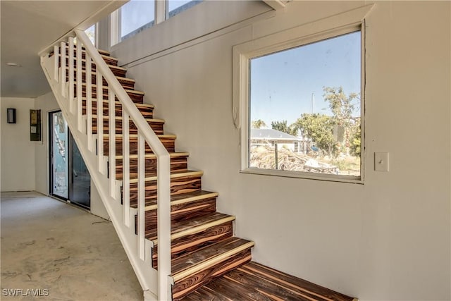 stairs featuring a healthy amount of sunlight