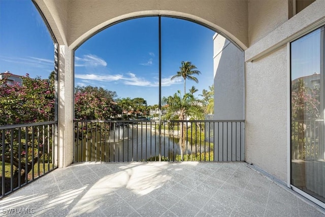 1575 Clermont Dr Unit N-201, Naples, FL 34109 - balcony with a water view