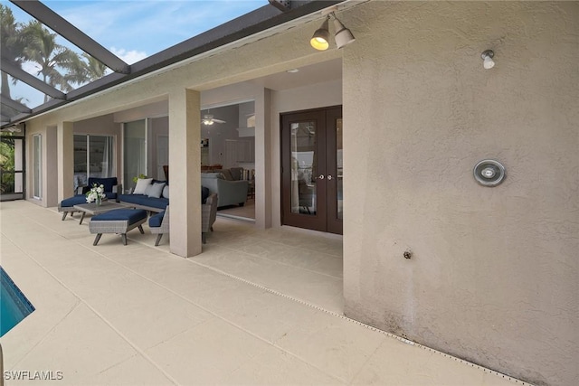 view of patio / terrace featuring an outdoor hangout area