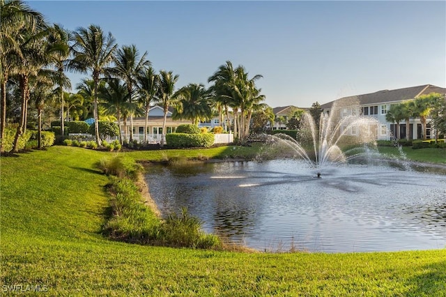 view of water feature