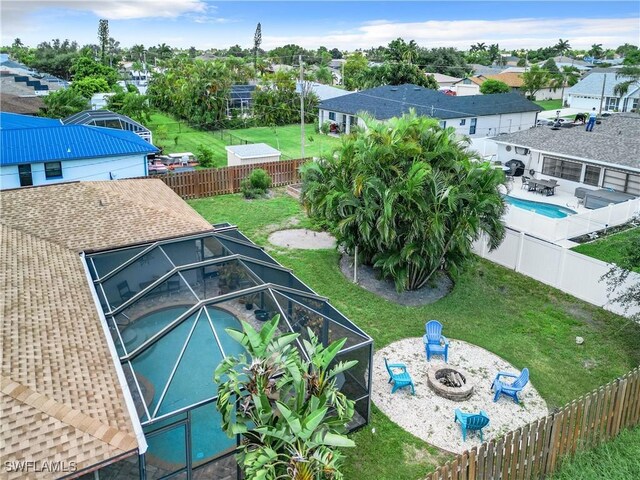 birds eye view of property