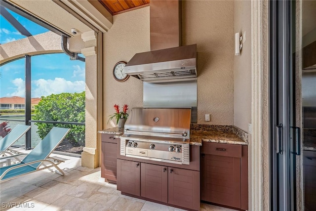 view of patio / terrace featuring area for grilling