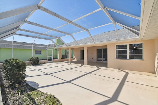 exterior space featuring a lanai