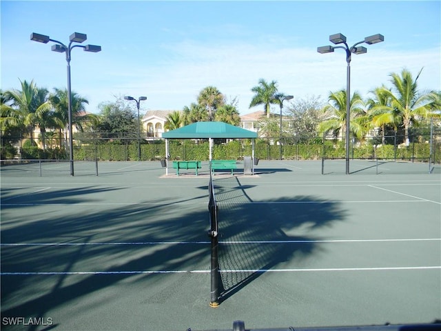 view of tennis court