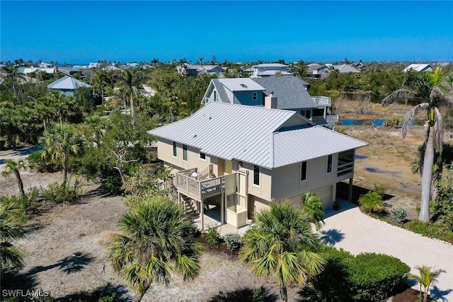 bird's eye view with a residential view