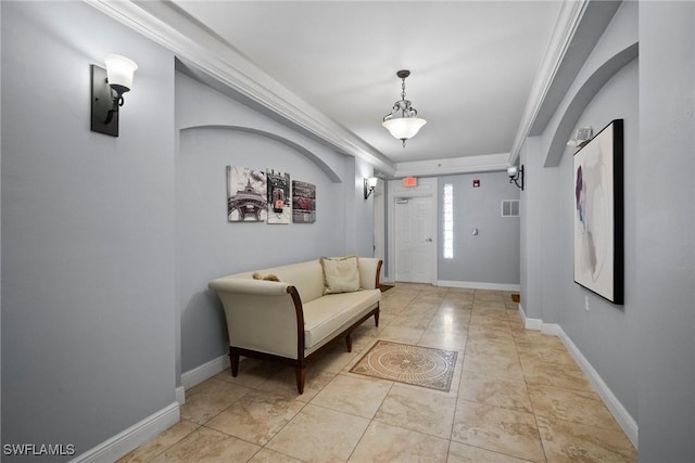 view of tiled foyer