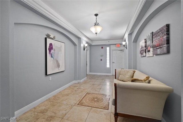 view of tiled foyer