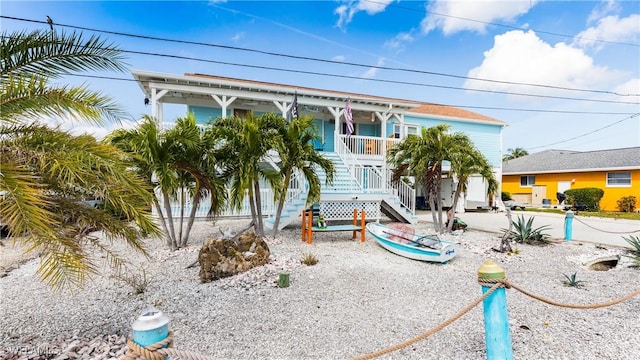 view of front of home with a porch