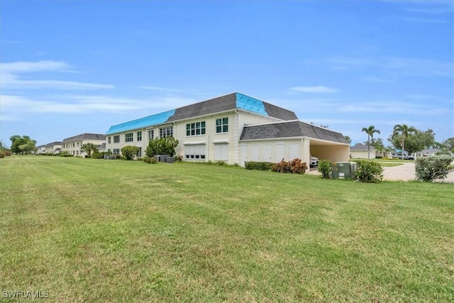 exterior space featuring a yard