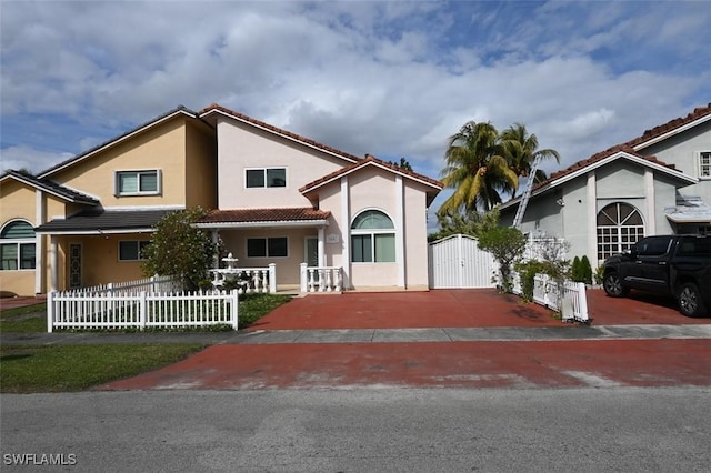 view of mediterranean / spanish house