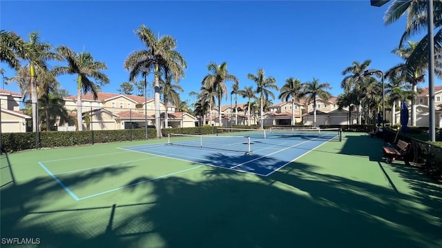 view of tennis court