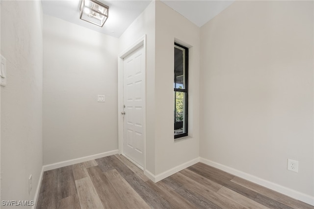 foyer featuring light wood-type flooring