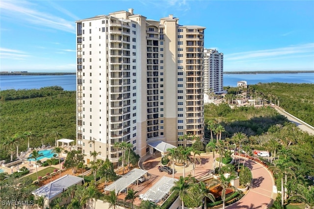 view of property featuring a water view