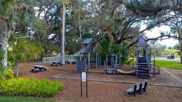 view of play area