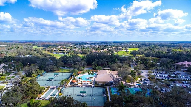 birds eye view of property