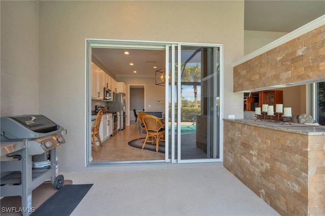 view of patio / terrace featuring area for grilling