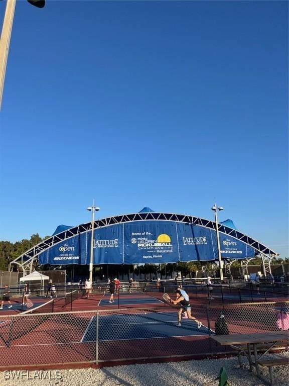 view of sport court