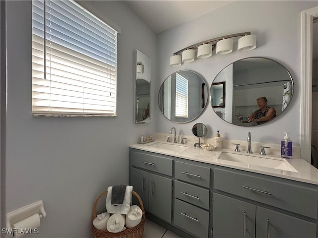 bathroom with vanity