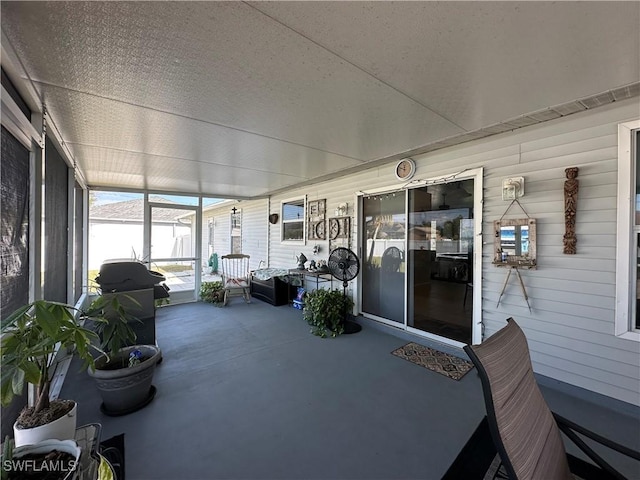 view of sunroom / solarium