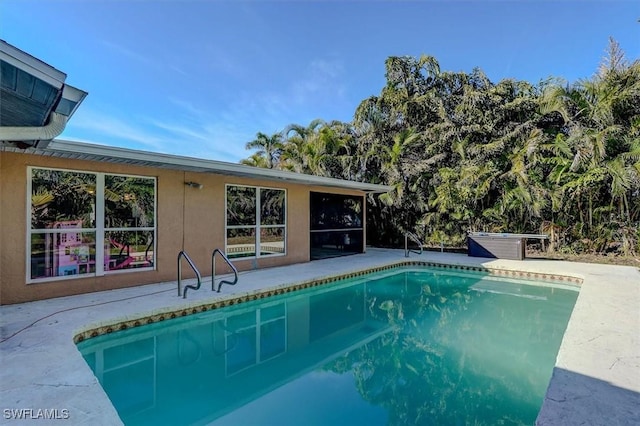 view of pool with a patio area