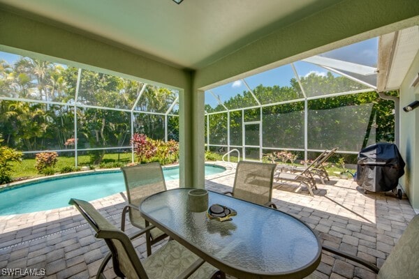 view of sunroom