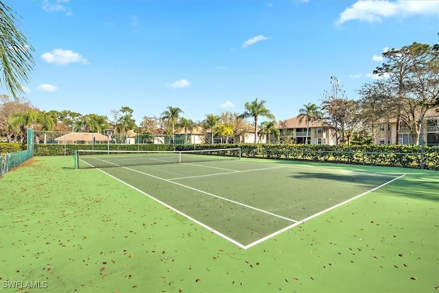 view of tennis court