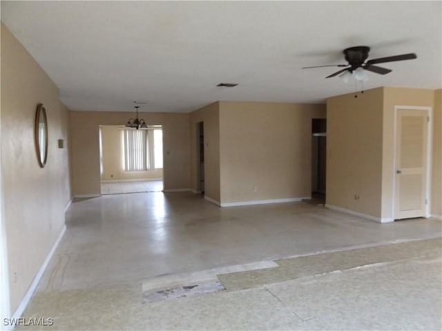 14 Richmond Ave N, Lehigh Acres, FL 33936 - spare room with ceiling fan