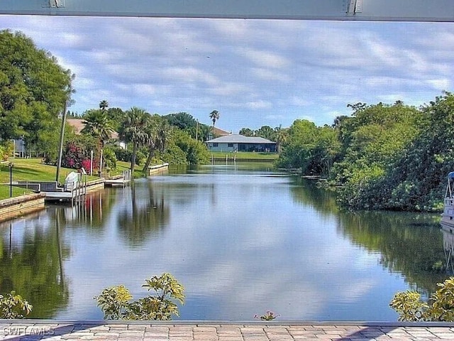 view of water feature