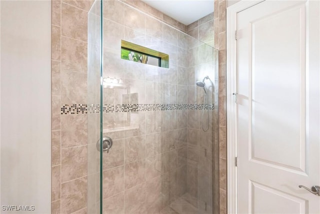 bathroom with walk in shower