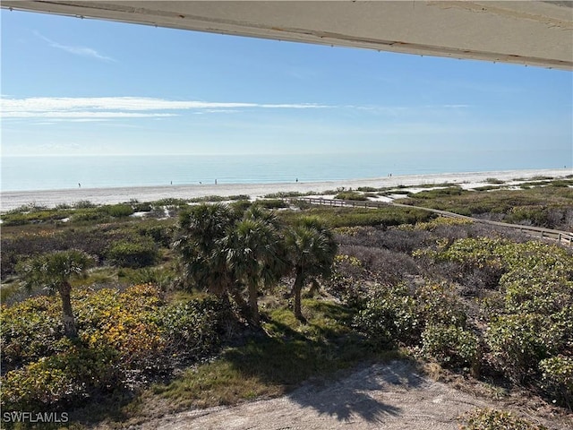 water view featuring a view of the beach