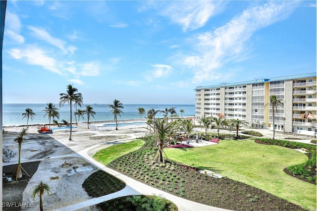 water view with a beach view