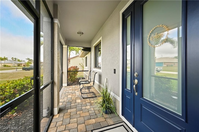 view of sunroom / solarium