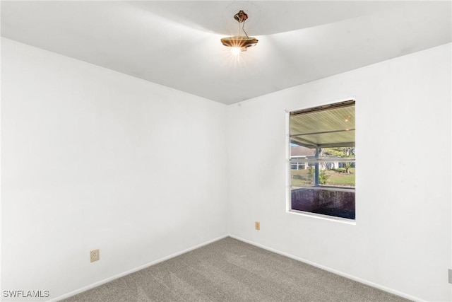 view of carpeted empty room