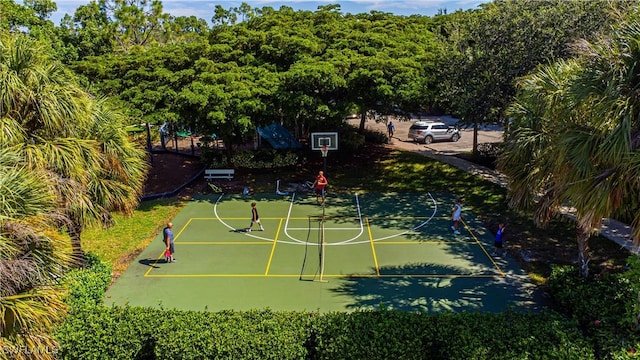 view of basketball court