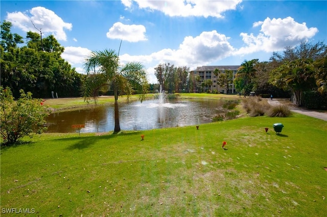 view of water feature