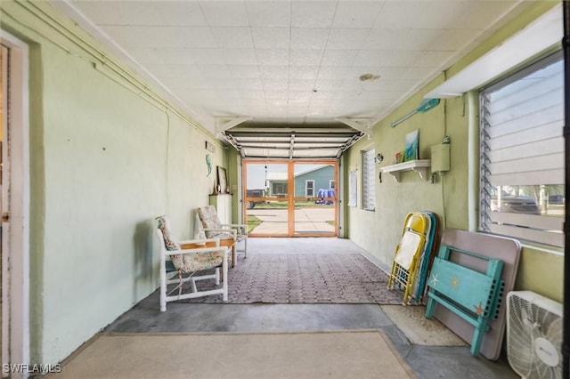 sunroom with water heater