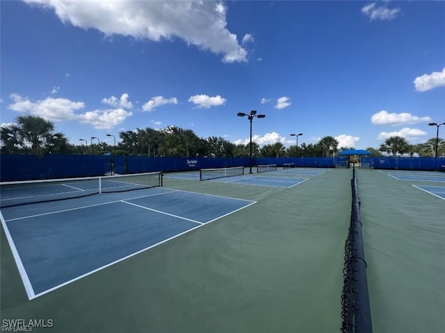 view of sport court