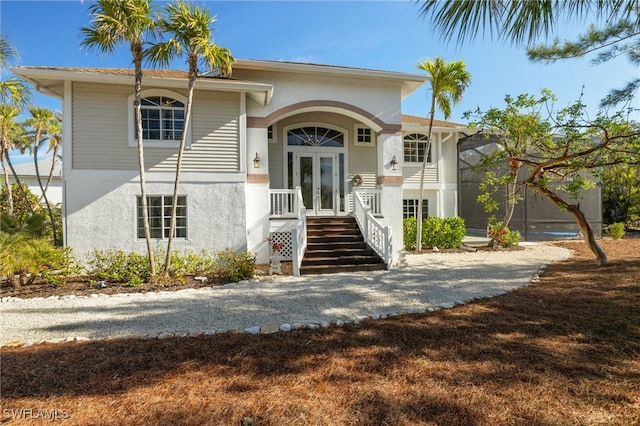 view of front of house featuring french doors