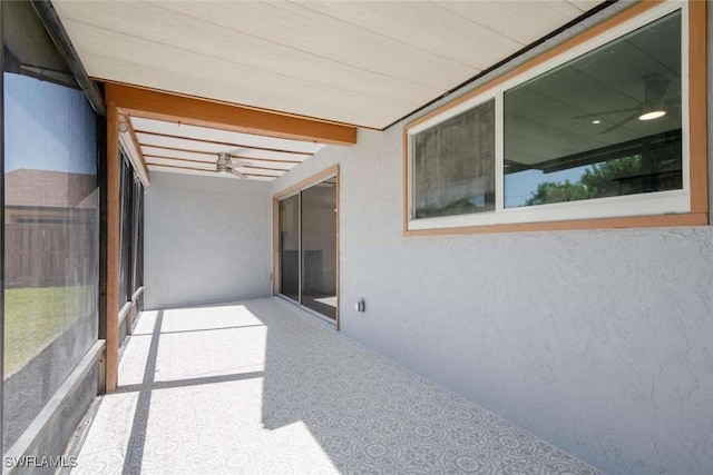 view of sunroom