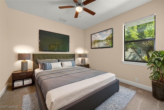 908 SW Embers Ter, Cape Coral, FL 33991 - bedroom featuring carpet floors and ceiling fan