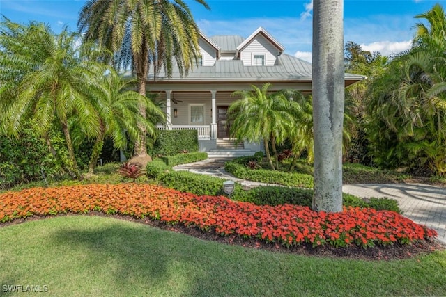 view of front of home with a porch